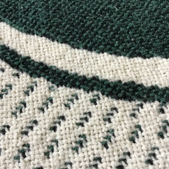 Laura Ingalls Wilder Vintage Throw Birthplace Wisconsin Dark Green Blanket - Picture 9 of 12